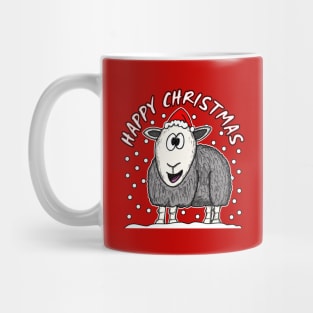 Christmas The Lake District Herdwick Sheep Cumbria Funny Mug